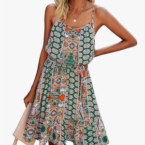 Pretty Garden Summer Dress Sz S